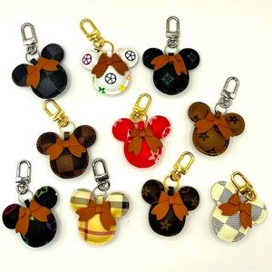 NEW Monogram Mouse Keychain Bag Charm